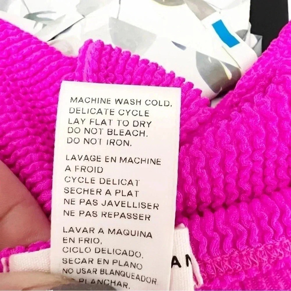 NWT Good American Hawaiian Pink Good Always Fits Swim Skirt, Size 1-2 (2) - Picture 5 of 10